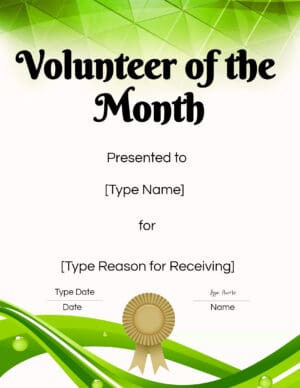 Volunteer of the Month