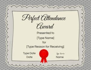 Participation award