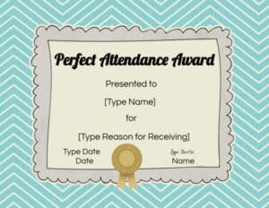 award template