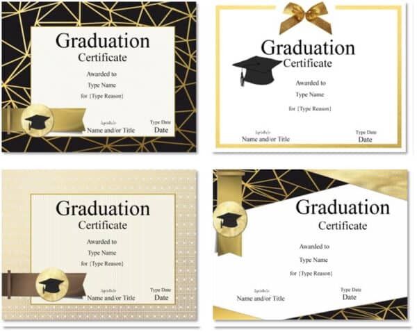 graduation certificate template